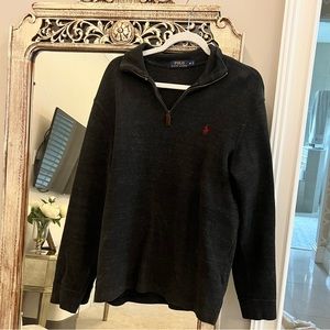Polo Ralph Lauren, black/slate colored Men’s Sweater Size Medium